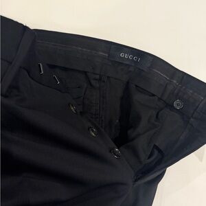 Gucci Midnight Black Buttoned Pants